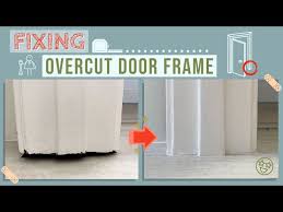 fix overcut door frame gap at base of