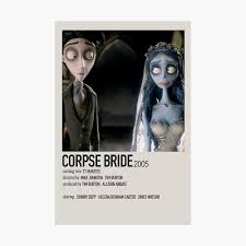 Minimalist movie poster made by me! Corpse Bride Minimalist Polaroid Movie Poster Poster By Coolstuffyuh Redbubble