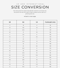 Shoe Size Conversion Chart Shoe Size Conversions