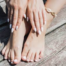 toenails white after removing polish