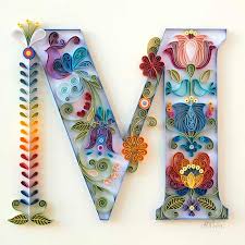You can watch a video lesson on how to make a letters Creates Stunning Quilling Paper Art And Designs Trendy Art Ideas