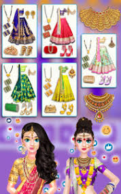 بازی indian bride makeup dress game