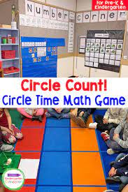 circle time counting math game the