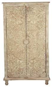 Get 5% in rewards with club o! Sierra Handcarved Solid Wood Winter White Tall Storage Cabinet Farmhouse Armoires And Wardrobes By Sierra Living Concepts Houzz