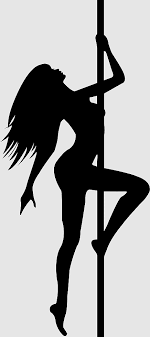 exotic dancer pole dance silhouette