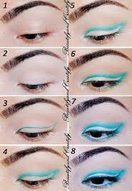 colorful subtle winged eye makeup tutorial