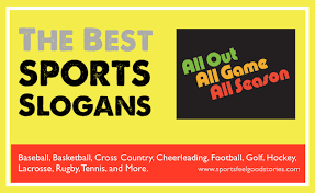 Ok, maybe it's all staged, but it's fun nevertheless. Sports Slogans Sayings Mottos And Phrases For Sport Teams Of All Ages