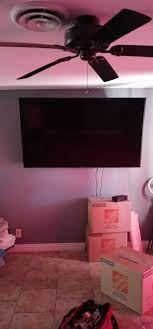 65 Inch Tv Mounted In Bedroom