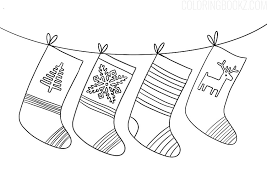 Christmas stockings coloring pages are fun, but they also help kids develop many important skills. Christmas Stockings Coloring Page Coloring Books