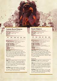 While raging, you gain the following benefits if you aren't wearing heavy armor: Lesser Rage Demon Dnd 5e Homebrew D D Dungeons And Dragons Dnd Dragons Dungeons And Dragons Homebrew