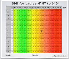 Body Mass Index With Health Risk Charts And Illustrations