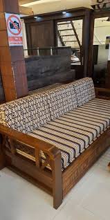 wooden sofa set bed