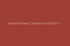 sherwin williams chinese red sw 0057
