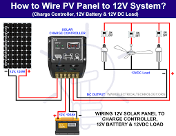 There are different capacities and different wire gauge sizes. How To Wire Solar Panel To 12v Battery And Dc Load