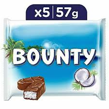 bounty milk chocolate bars pouch 285 g