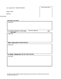 Book report outline to Download   Editable  Fillable   Printable    