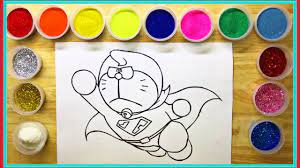 TÔ MÀU TRANH CÁT KIM TUYẾN SIÊU NHÂN DORAEMON - Sand Painting: SuperMan  Doraemon. 341. | tranh tô màu siêu nhân | Hướng dẫn vẽ tranh đẹp nhất -  Việt Nam Brand