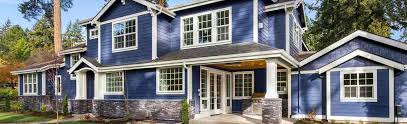 the best blue hues for the exterior of