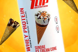 inclusion loaded sundae ice cream cone
