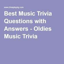 Oct 28, 2021 · trivia question: Best Music Trivia Questions With Answers Oldies Music Trivia Music Trivia Music Trivia Questions Trivia Questions