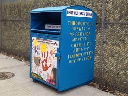 illegal clothing donation bins plopped