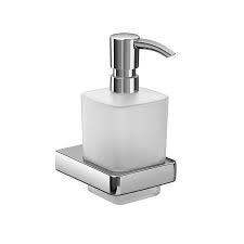 Satin Crystal Glass Soap Dispenser