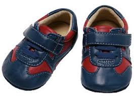 See Kai Run Smaller Kieran Baby Toddler Navy Red Sneakers