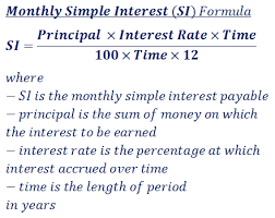 Simple Interest Si Calculator Formula