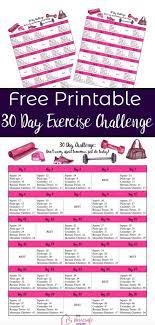Free Exercise Printable 30 Day