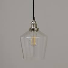 Madison Clear Glass Pendant The