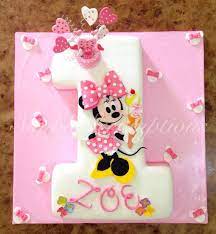 Minnie Mouse Cake Number 1 gambar png