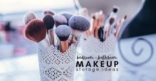 15 bedroom and bathroom makeup storage