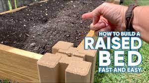 how to build a raised garden bed fast