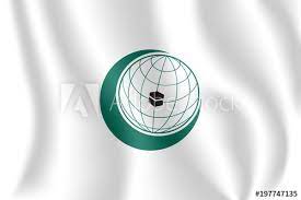 The current chairman of the oic. Flag Of The Organization Of Islamic Cooperation Realistic Waving Flag Of Organization Of Islamic Cooperation Oic 3d Shaded White Flag Texture Stock Vector Adobe Stock