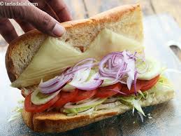 veg sub sandwich recipe veggie