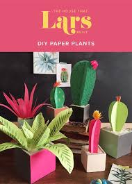 Diy Paper Plants Pdf Template Diy