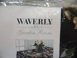 Vtg Waverly Garden Room Black Fl