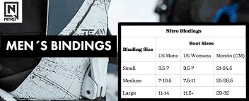 Snowboard Bindings Sizing Online Charts Collection