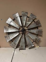 Gray Rustic Primitive Metal Wall Clocks