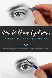 how to draw eyebrows step by step