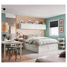 Full size platform bed frame with storage white. Brimnes Bed Frame With Storage White Full Ikea
