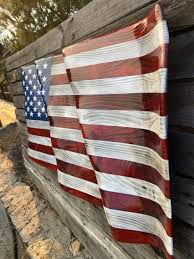 hand carved ultra waving flag your