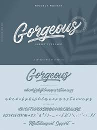 gorgeous script typeface font dafont com