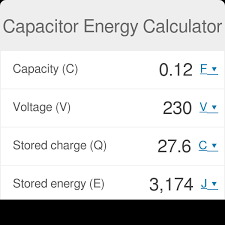 Capacitor Energy Calculator