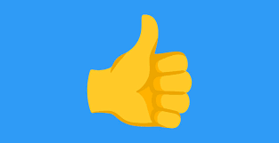 thumbs up emoji valid acceptance of