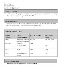 Business Analyst Resume Template 15 Free Samples