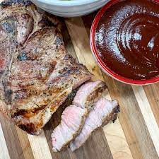 tender grilled pork shoulder steak
