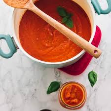 homemade tomato sauce with roasted