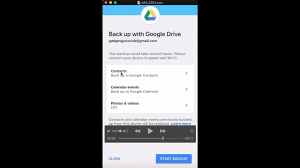 how to backup iphone to google drive