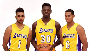 After lebron james ' first season in l.a. Los Angeles Lakers Roster Projected Lineup 2016 17 Heavy Com